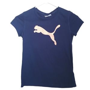 Puma Girl's T-shirt Short Sleeve. Sz 8-10.
